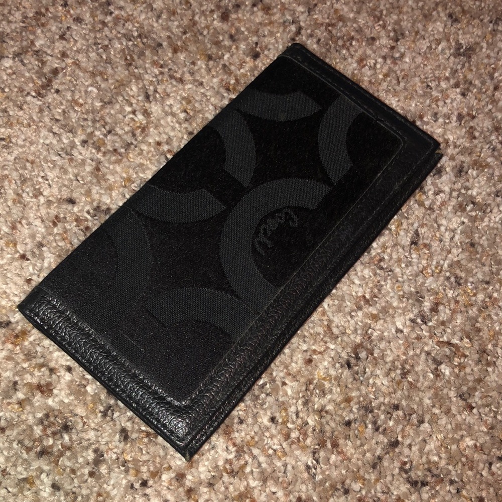 Coach check book holder